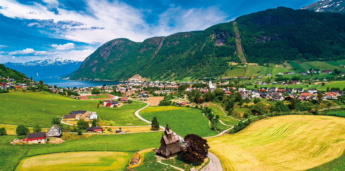 Scenic Vik, on the shores of Sognefjord